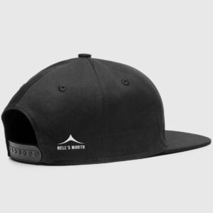 Hell's Mouth Surf Snap back hat in black - Back